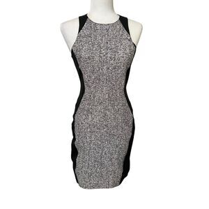 Rag & Bone White & Black Bodycon Sheath Dress XSmall. Weave Pattern